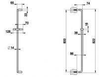 Душевая штанга Gessi Goccia 33644 схема 2