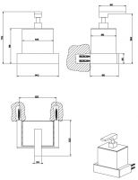Gessi Rettangolo Диспенсер для жидкого мыла 20814 схема 9