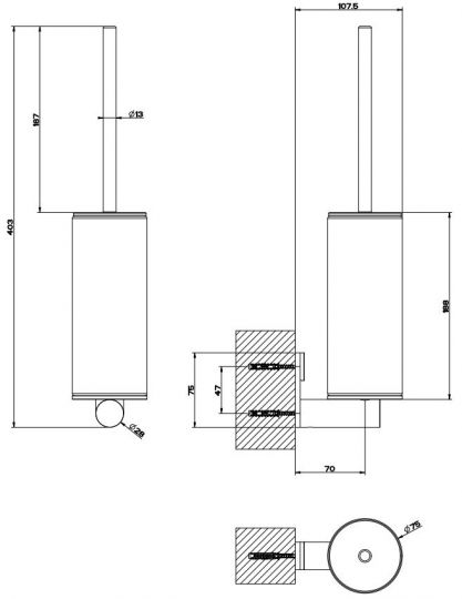 Gessi 316 Ёршик 54719 схема 2