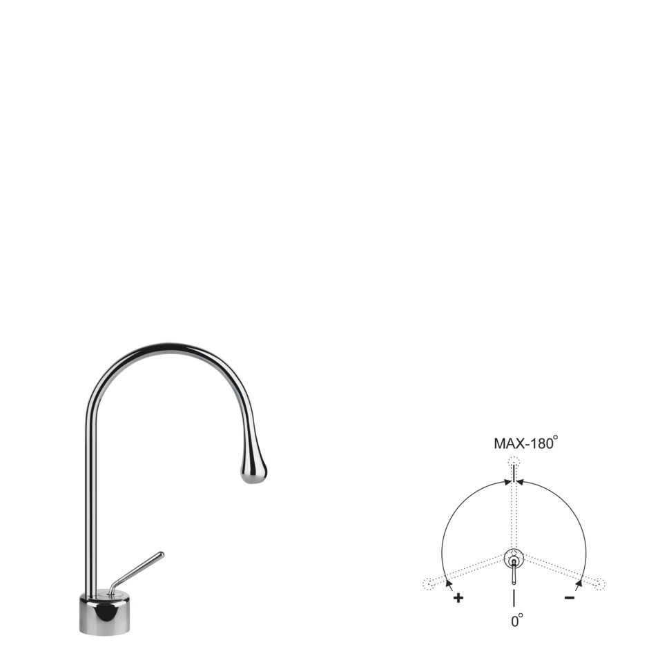 Смеситель для раковины Gessi Goccia 33802