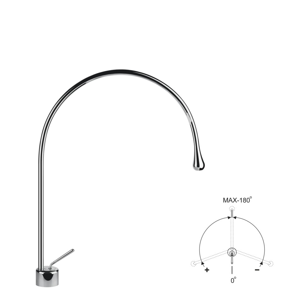 Смеситель для раковины Gessi Goccia 33804 схема 3