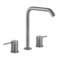 Смеситель для раковины Gessi Intreccio 54111 с фактурными ручками схема 1