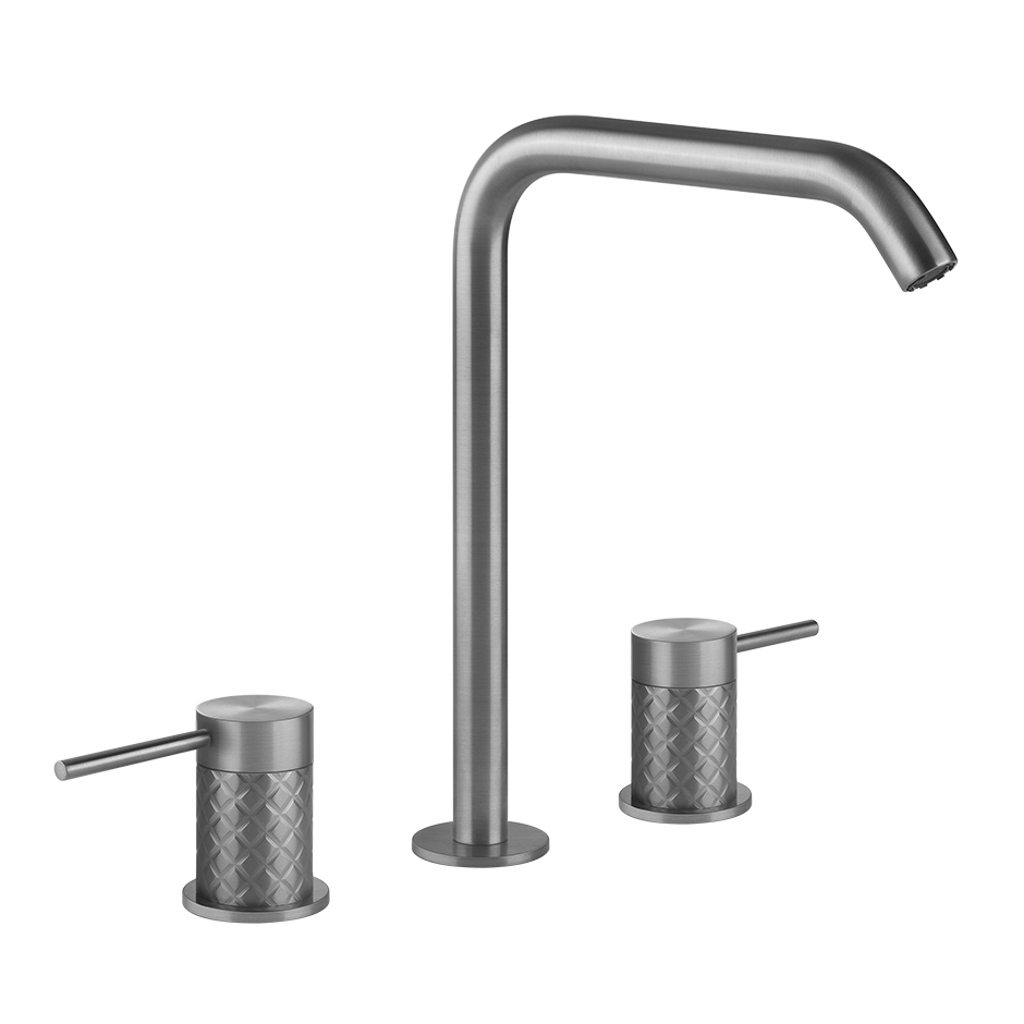 Смеситель для раковины Gessi Intreccio 54111 с фактурными ручками схема 1