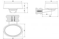 Gessi Cono Мыльница 45401 схема 3