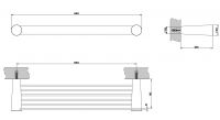 Gessi Cono Полка для душа 45549 45 см схема 3
