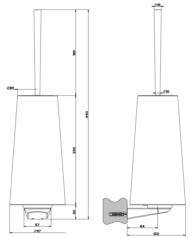 Gessi Cono Ёршик 45419 схема 3