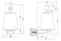 Gessi Cono Диспенсер для жидкого мыла 45413 схема 3