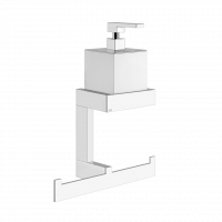 Диспенсер для жидкого мыла с вешалкой в комплекте Gessi Rettangolo 20879 схема 1