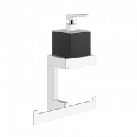 Вешалка с мыльным дозатором в комплекте Gessi Rettangolo 20880 схема 1