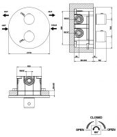 Gessi Goccia смеситель для ванны/душа 33844 схема 3