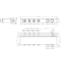 Настенный термостатический смеситель Gessi Hi-Fi Eclectic 65256 схема 2