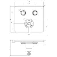 Настенный термостатический смеситель Gessi Hi-Fi Eclectic 65242 схема 2