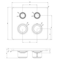 Смеситель встраиваемый термостатический Gessi Hi-Fi Eclectic 65232 схема 2