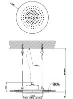 Тропический душ Gessi Inciso Wellnes 35 см 57803+57018 схема 2