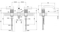 Gessi Intreccio смеситель для раковины 54113 схема 2