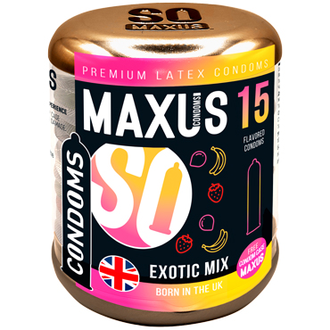 Презервативы Maxus Special № 15 (Exotic Mix ароматизированные) в кейсе