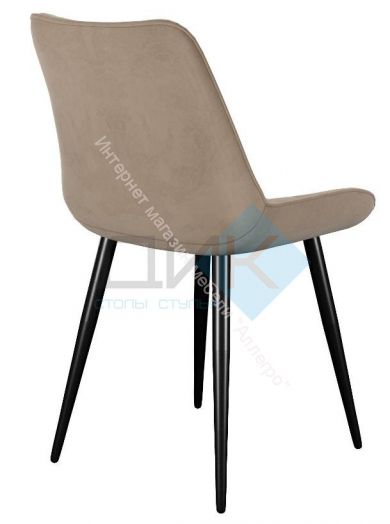 Стул DikLine 206М микровелюр B03 BEIGE, ножки черные