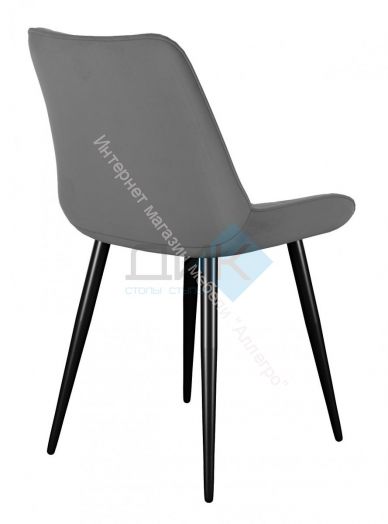 Стул DikLine 206М микровелюр B22 GREY, ножки черные