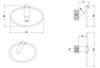 Gessi Ovale Кольцо для полотенец 25709 схема 2