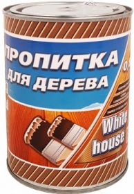 Пропитка для Дерева White House 2.4л Орех, Полуматовая, Алкидная с Антисептиком, Матовая для Внутренних и Наружных Работ.