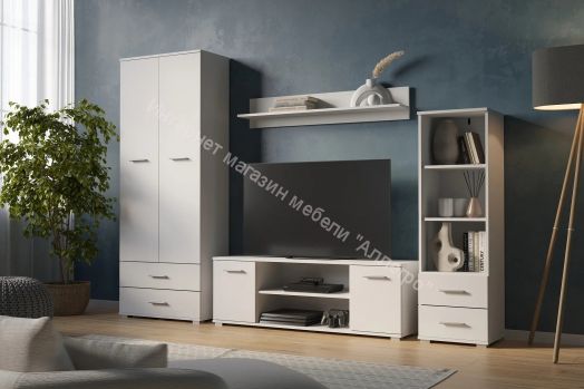 Стеллаж СТ-1.130 FUN Белый/Дуб Вотан