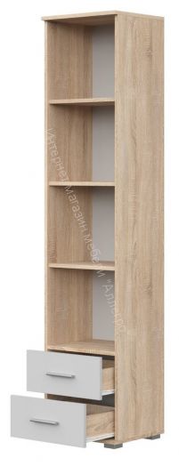 Стеллаж СТ-3.180 FUN Белый/Дуб Сонома
