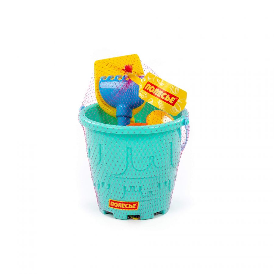 Набор №516: ведро-замок большое, лопатка №5, грабельки №5, лейка малая №4