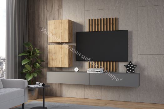 Шкаф навесной Point тип-21 Серый графит