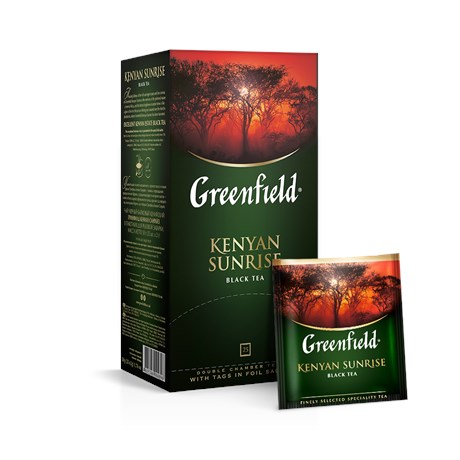 Чай Greenfield Kenyan Sunrise черный байховый 25 пак