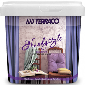 Краска Перламутровая Terraco Handystyle 5кг Цвет 1001 Полупрозрачная, Декоративная / Террако Хэндистайл.