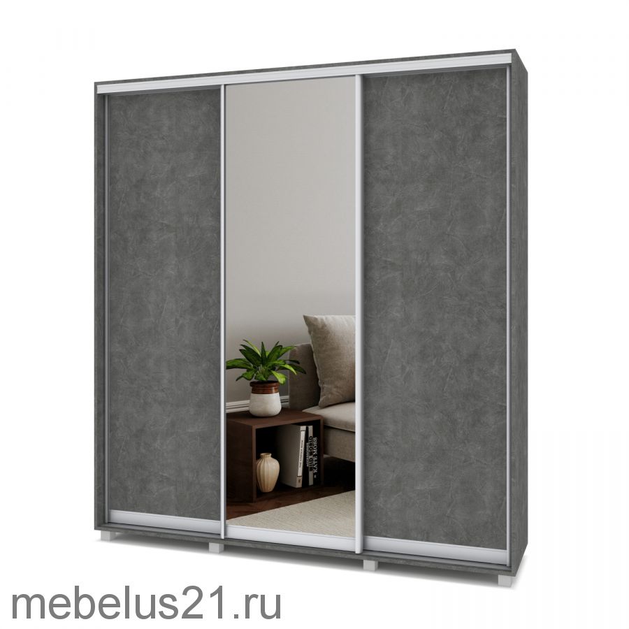Шкаф купе Мартин с 1 зеркалом 2,2 м