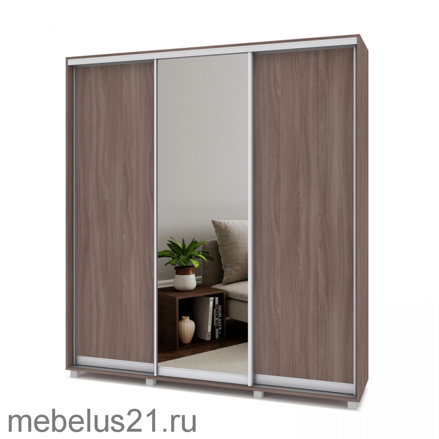 Шкаф купе Мартин с 1 зеркалом 2,2 м