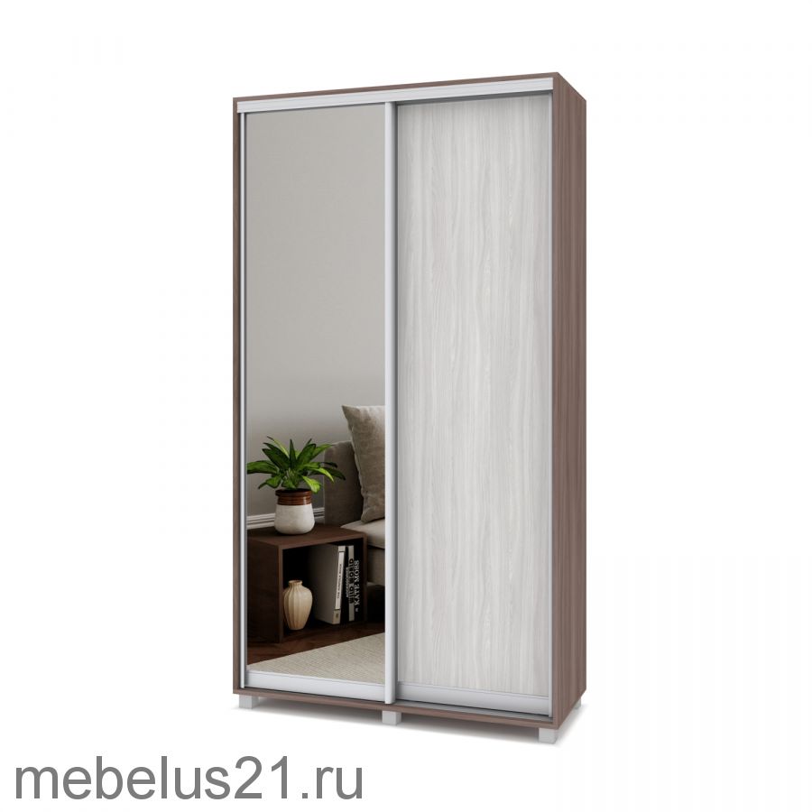 Шкаф купе Роланд с зеркалом 1 м