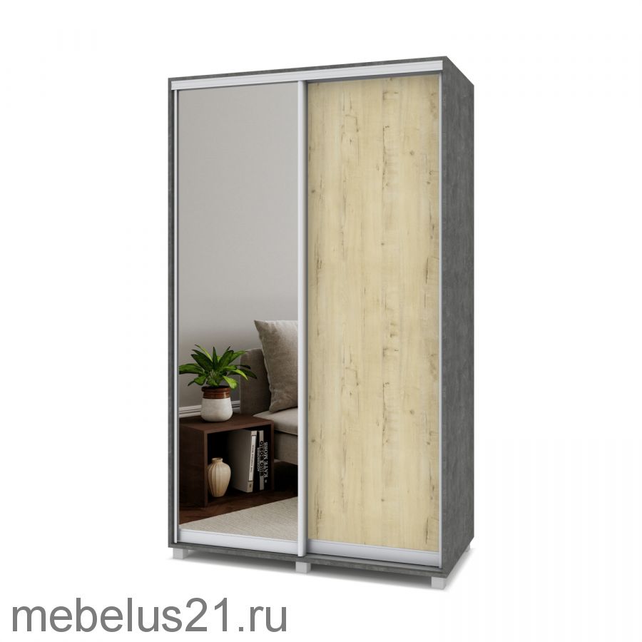 Шкаф купе с зеркалом Роланд 1,3 м