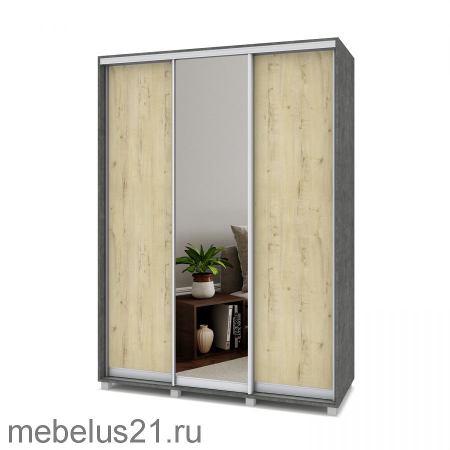 Шкаф купе с зеркалом Роланд 1,7 м