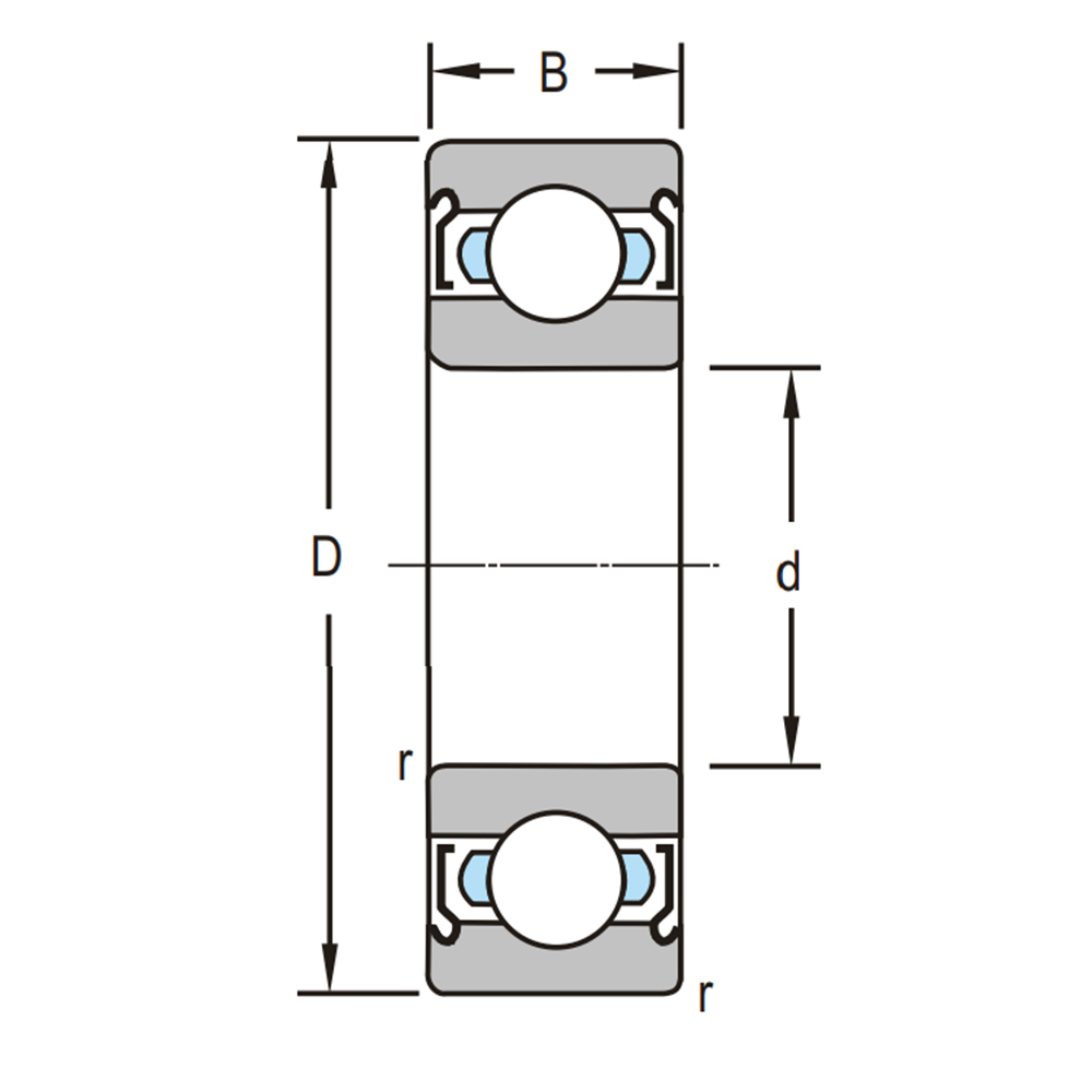 Подшипник 6206 E 2Z C3