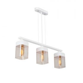 Люстра Vitaluce V3996-0/3S, 3xE27 Макс. 40Вт Белый, Матовый / Виталюче.