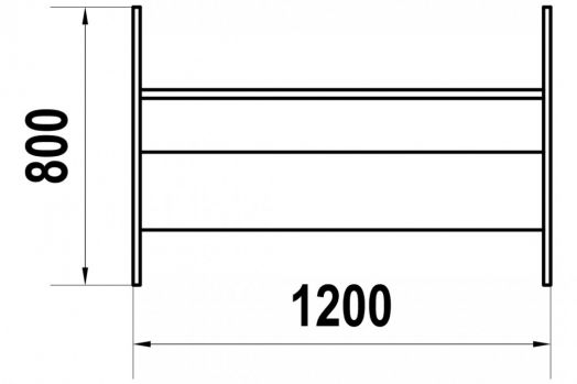 Скамейка для детской площадки "Кроссовер"
