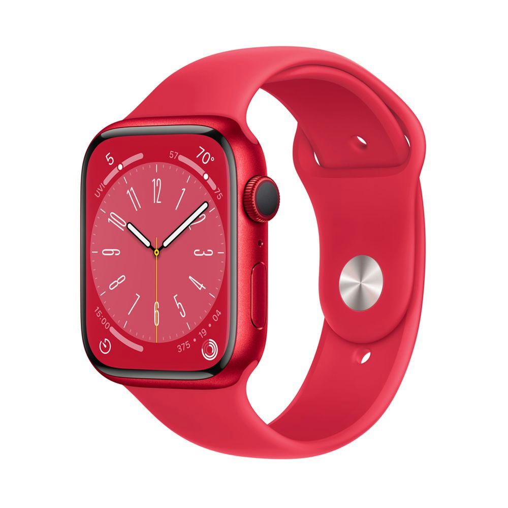 Apple Watch Series 8 41mm (GPS) Red Aluminum Case with Red Sport Band (S/M) (MNUG3)