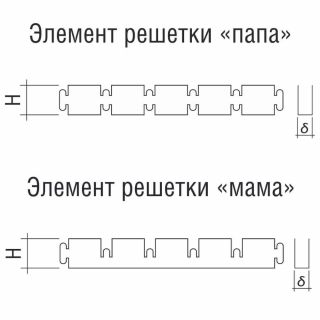 Подвесной потолок Грильято 200х200х30 мм белый ячеистый потолок из алюминиевого профиля