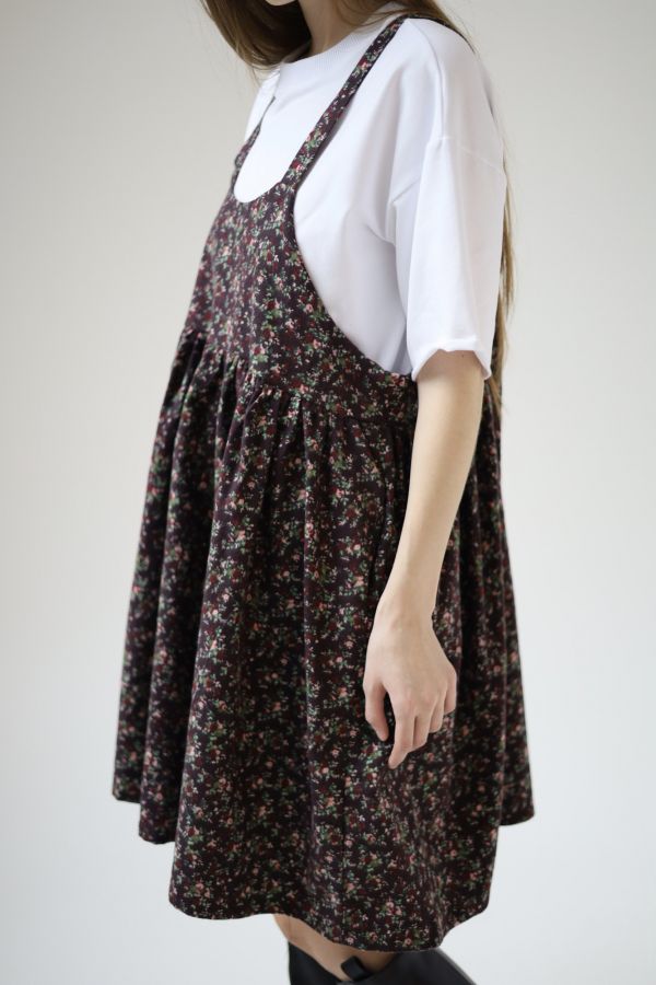 Сарафан Molle винный в цветочек