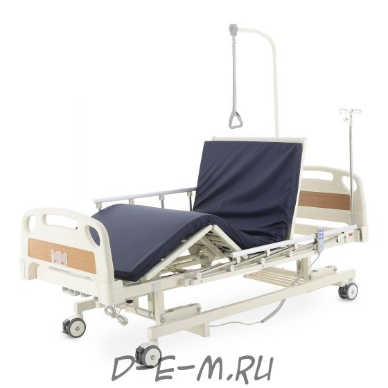 Кровать электрическая Med-Mos DB-6 MЕ-3018Н-05/МЕ-3018Д-04/МЕ-3018Д-11 (3 функции) с удлинением ложа, с аккумулятором