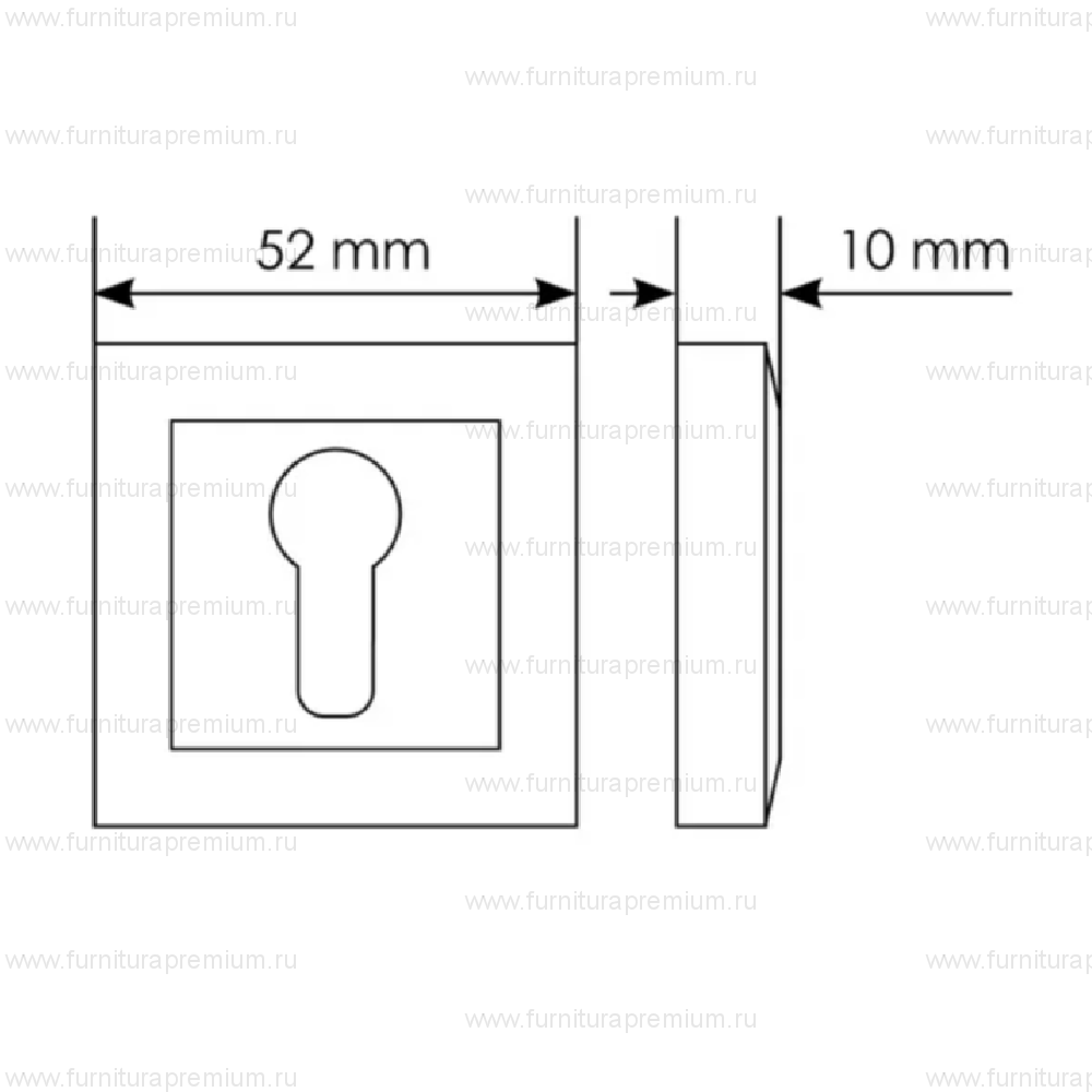 Накладка под цилиндр Morelli MH-KH-S