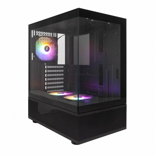 Корпус 1STPLAYER MIKU Mi7-A Black / ATX / 3x120mm LED fans характеристики