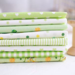 Хлопок - набор тканей для шитья "Гуси на зеленом" limit