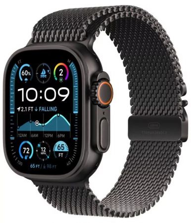 Смарт-часы Apple Watch Ultra 2 (2024) GPS + Cellular 49mm Black Titanium Case with Black Titanium Milanese Loop L