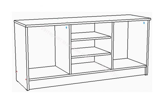 Тумба ТВ ЛОФТ Венге