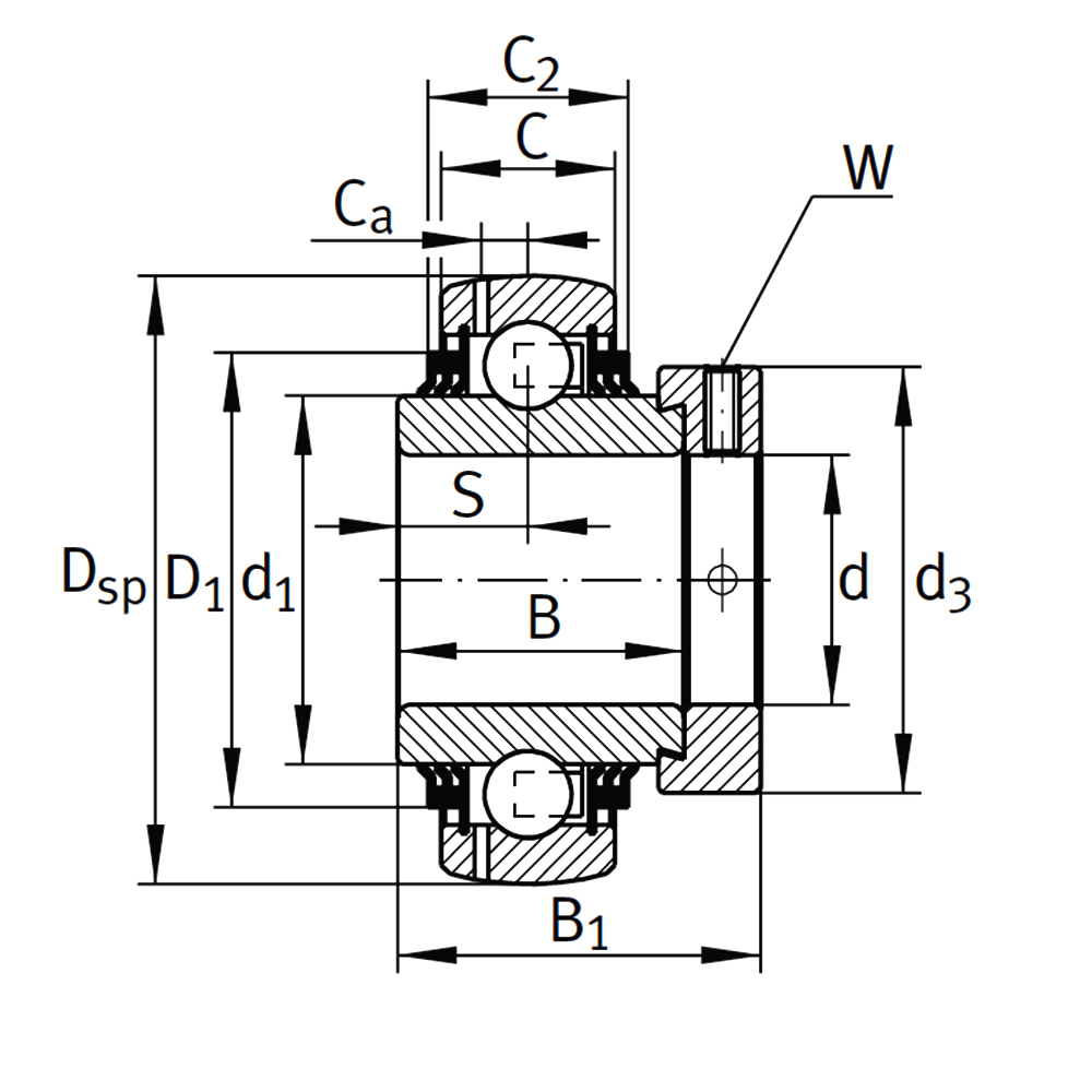 Подшипник GE 55 KTT-B