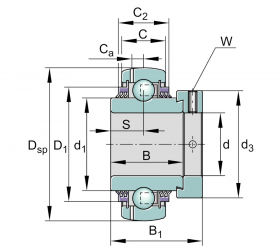 Подшипник GE 50 KTT-B