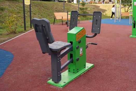 Тренажер силовой  уличный  «Жим ногами» с изменяемой нагрузкой ТР-1.65.1